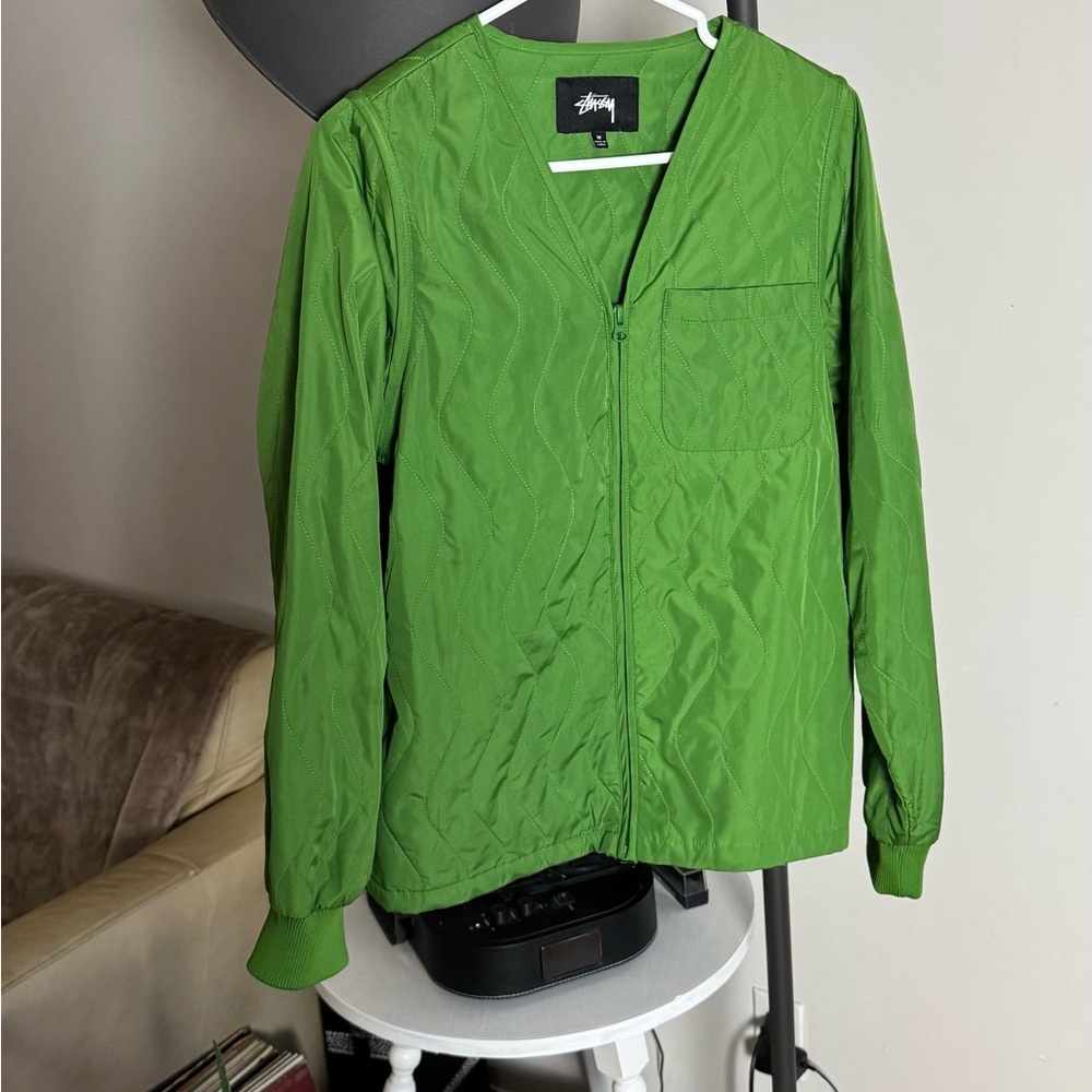 STUSSY ZIPOFF QUILTED LINER JACKET-VEST